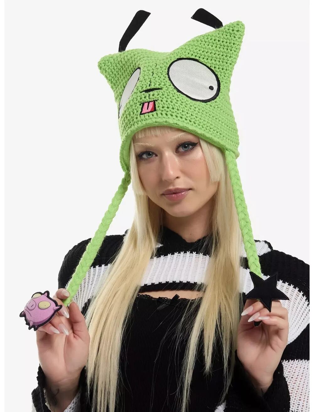 Invader Zim GIR Subtle Ear Tassel Beanie NEW